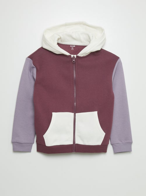 Hoodie met colorblock-patroon - Kiabi