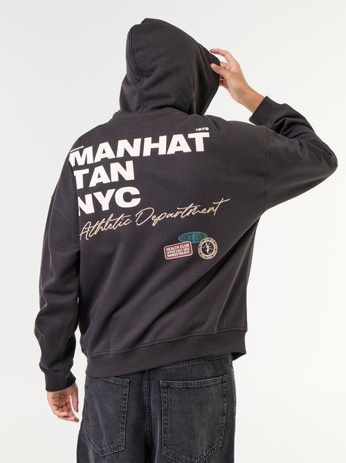 Hoodie met dubbelzijdige opdruk - Kiabi Hoodie met dubbelzijdige opdruk - Kiabi