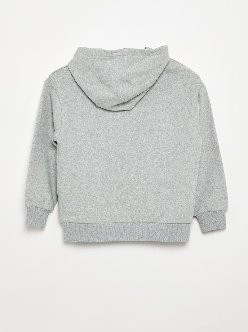 Hoodie met kangoeroezak Grijs - Kiabi