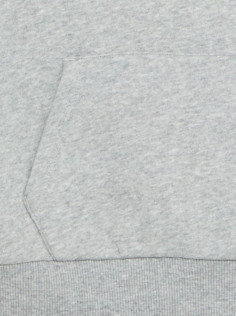Hoodie met kangoeroezak Grijs - Kiabi