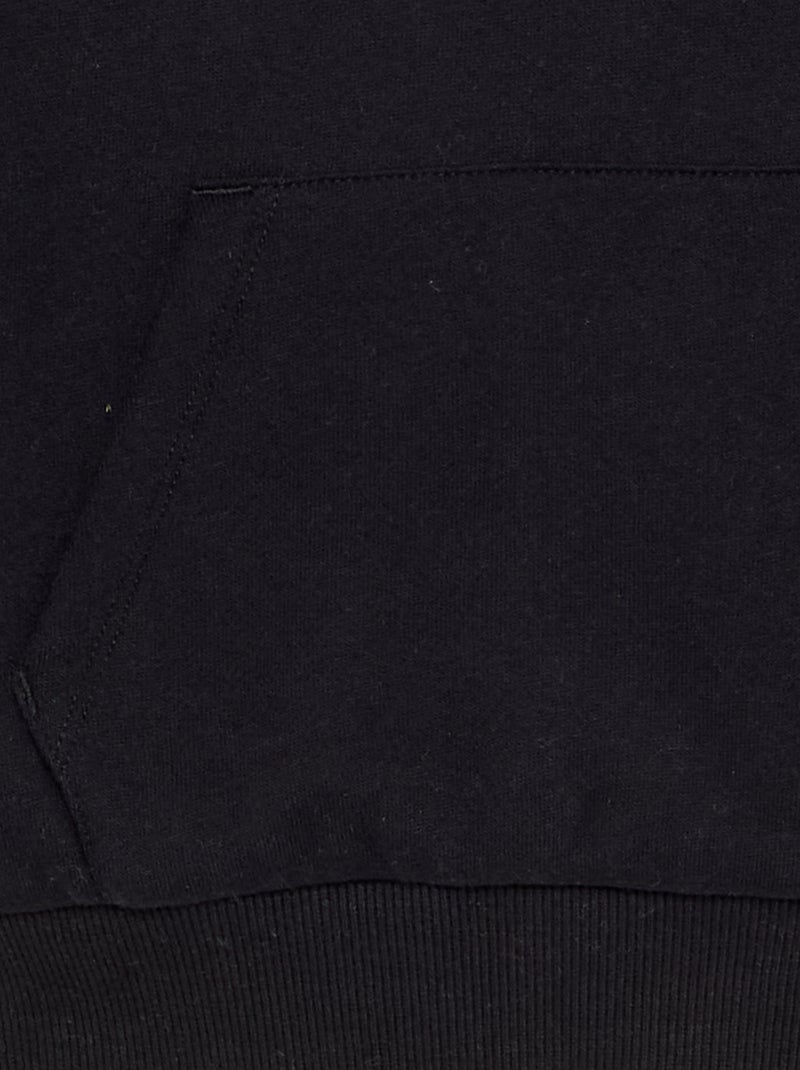 Hoodie met kangoeroezak Zwart - Kiabi