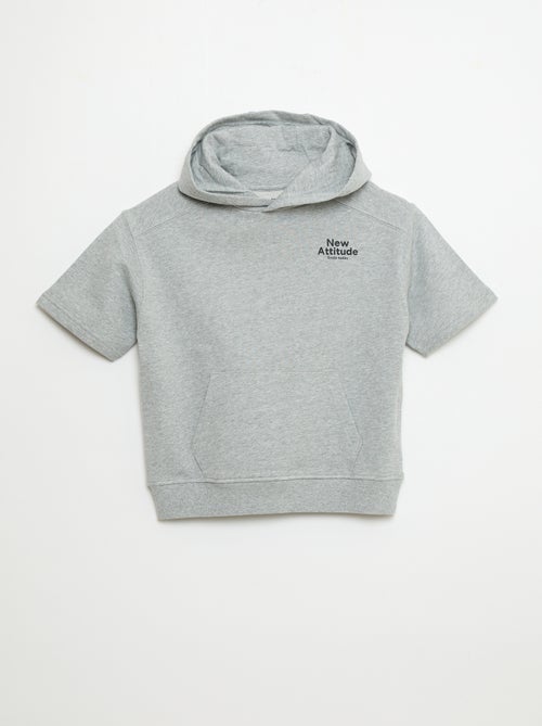 Hoodie met korte mouwen - Kiabi