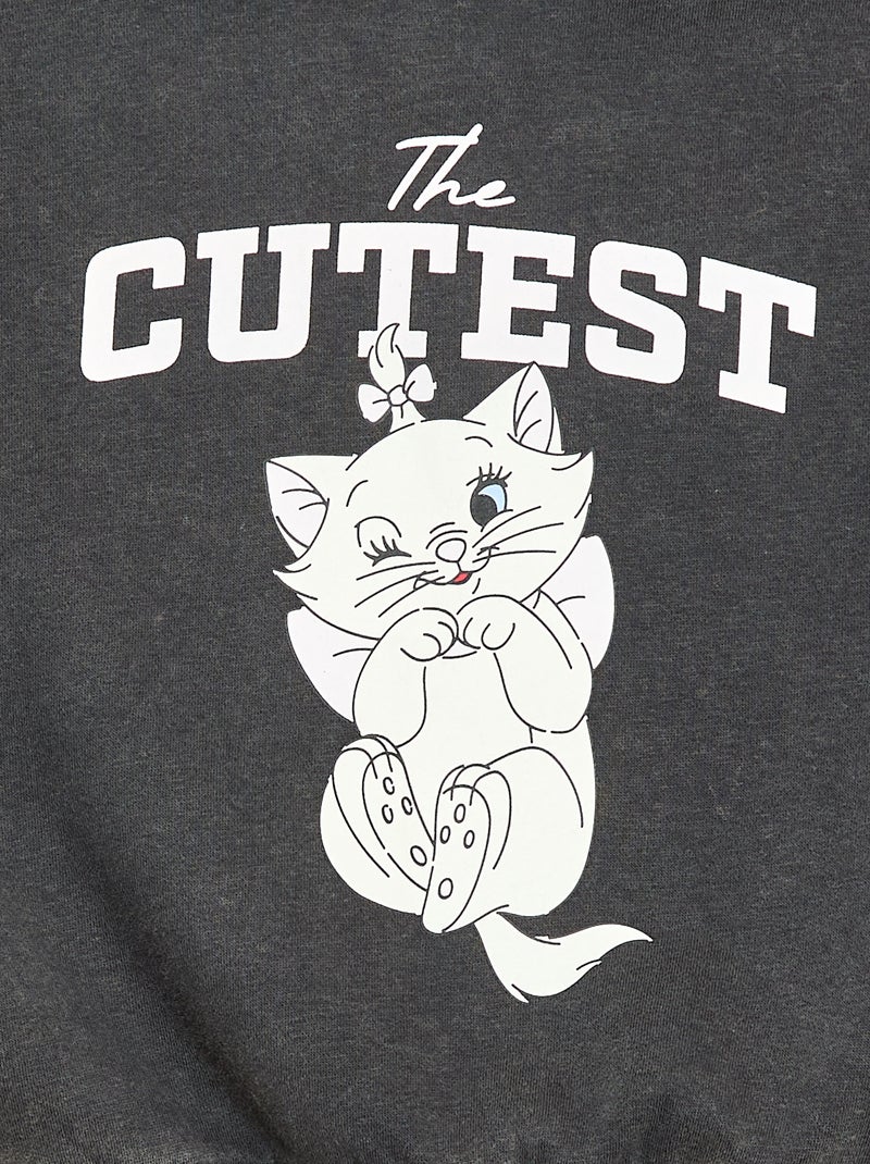 Hoodie met 'Marie' print Zwart - Kiabi