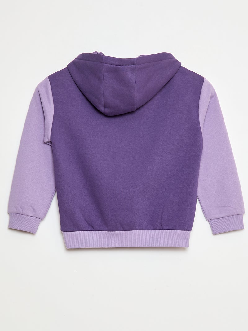 Hoodie met motiefje paars - Kiabi