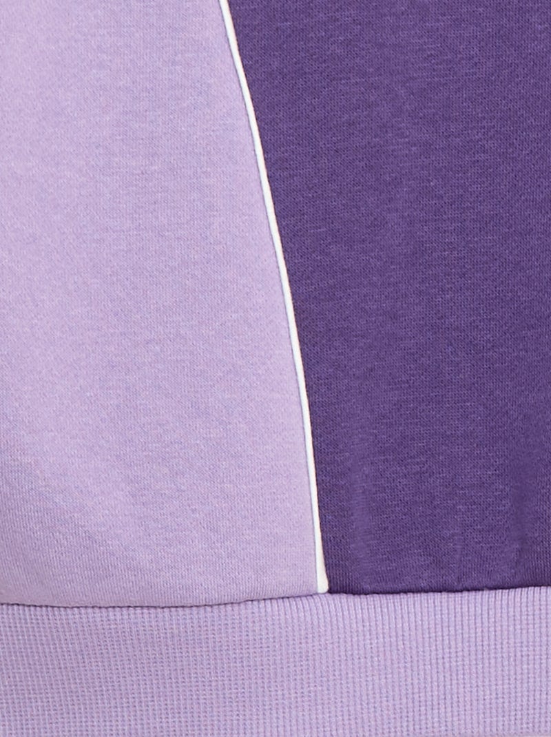 Hoodie met motiefje paars - Kiabi