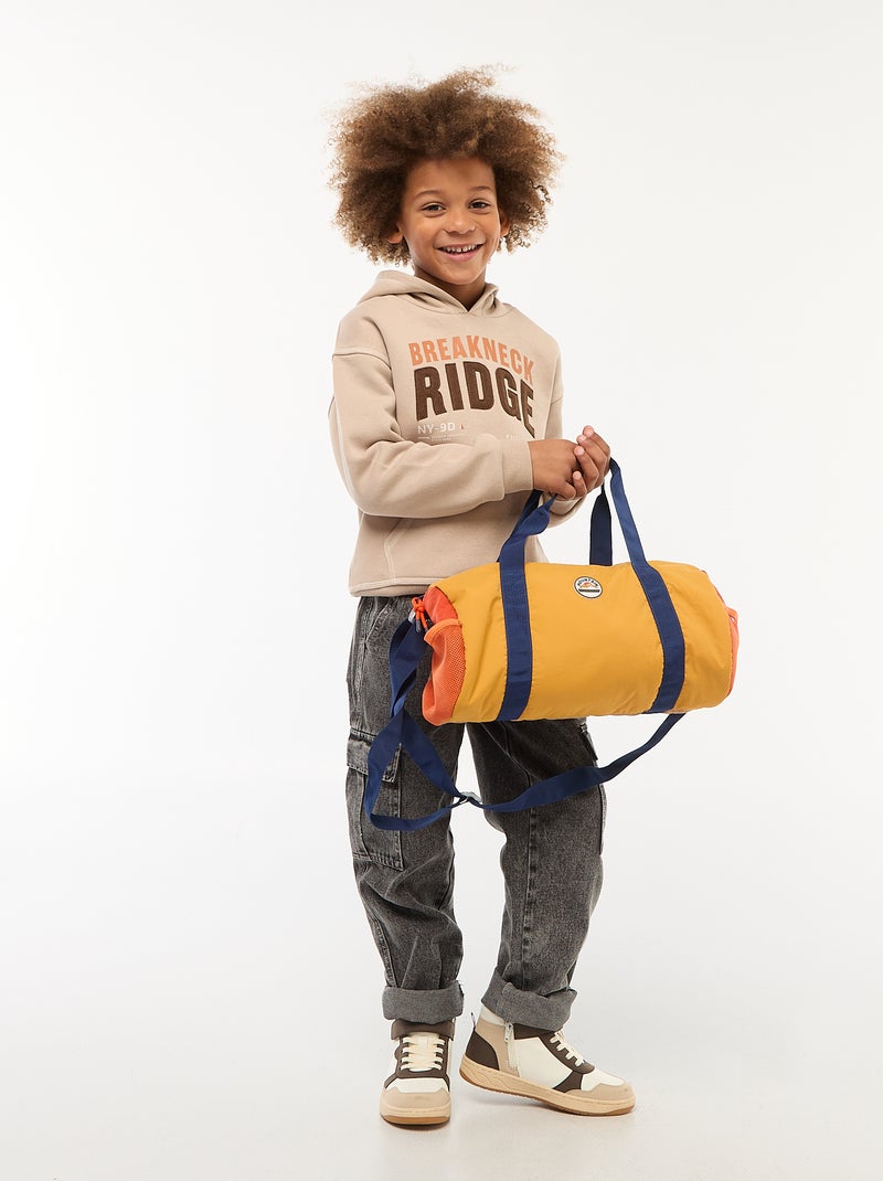 Hoodie met print Biege - Kiabi