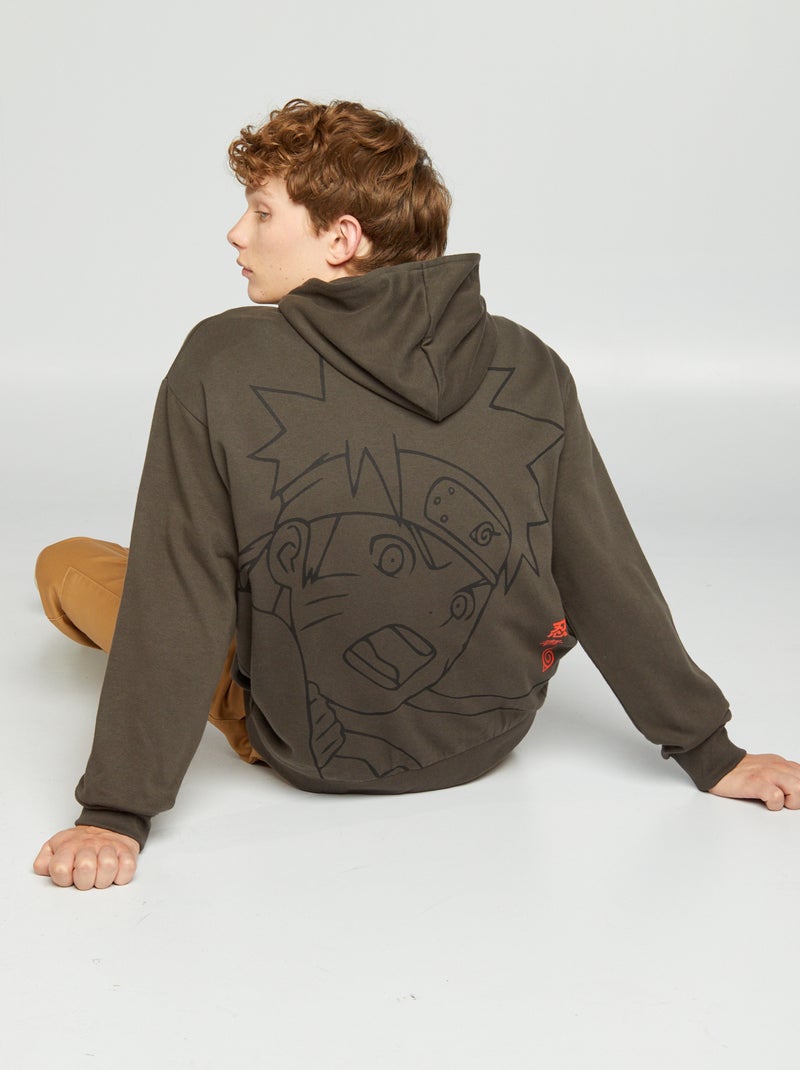 Hoodie met print 'Naruto' GRIJS - Kiabi