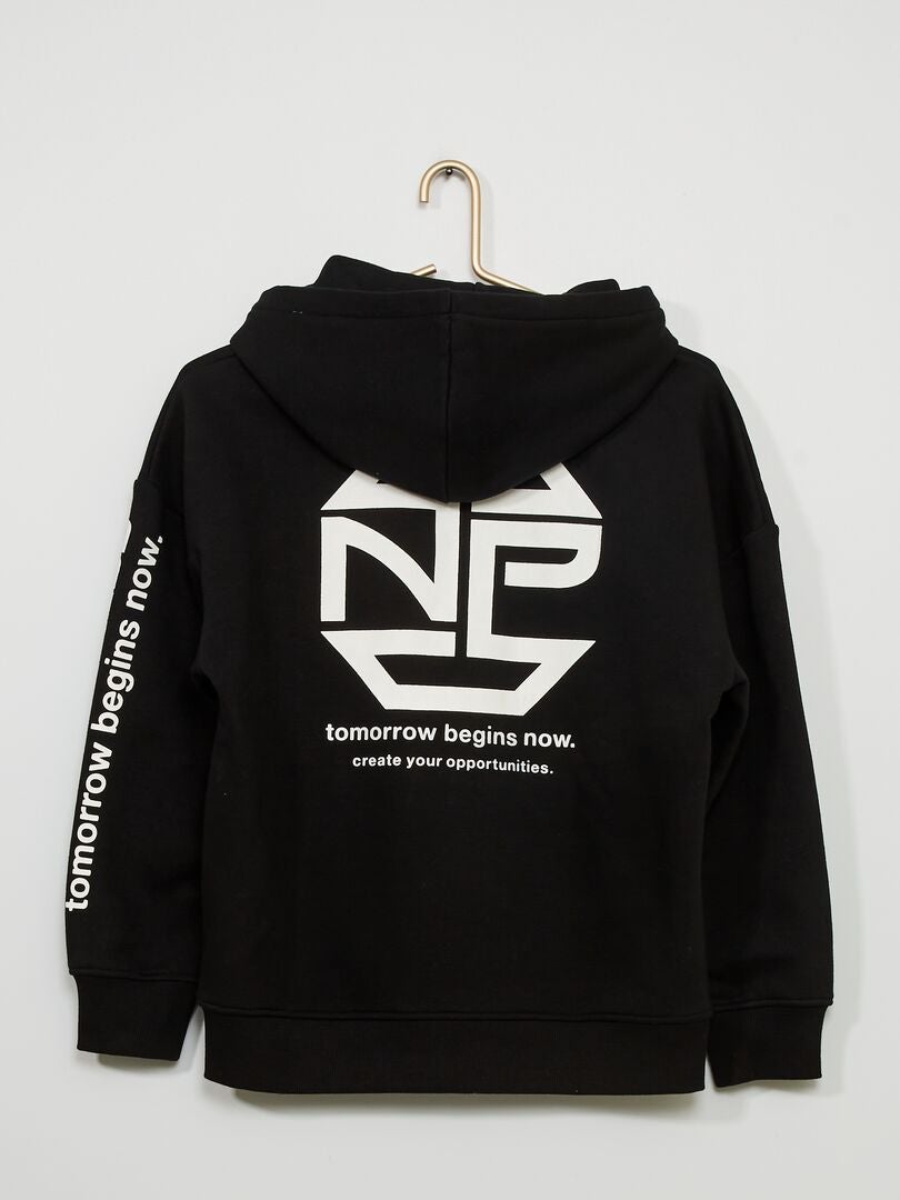 hoodie met print op rug