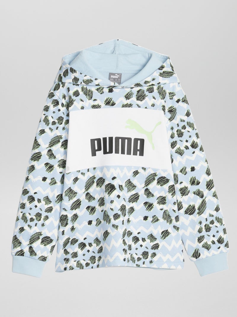 Hoodie met 'Puma'-print BLAUW - Kiabi
