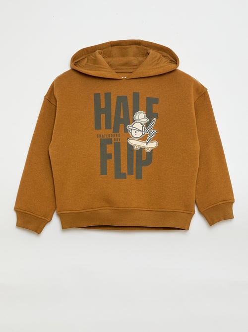 Hoodie met reliëfprint - Kiabi