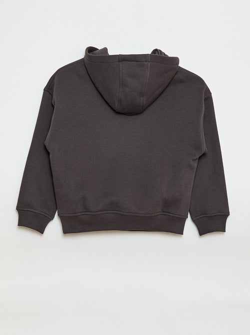 Hoodie met reliëfprint - Kiabi