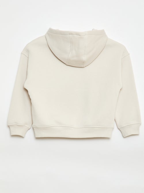 Hoodie met reliëfprint - Kiabi