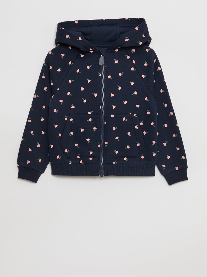 Hoodie met rits- en magnetische sluiting So Easy Blauw - Kiabi