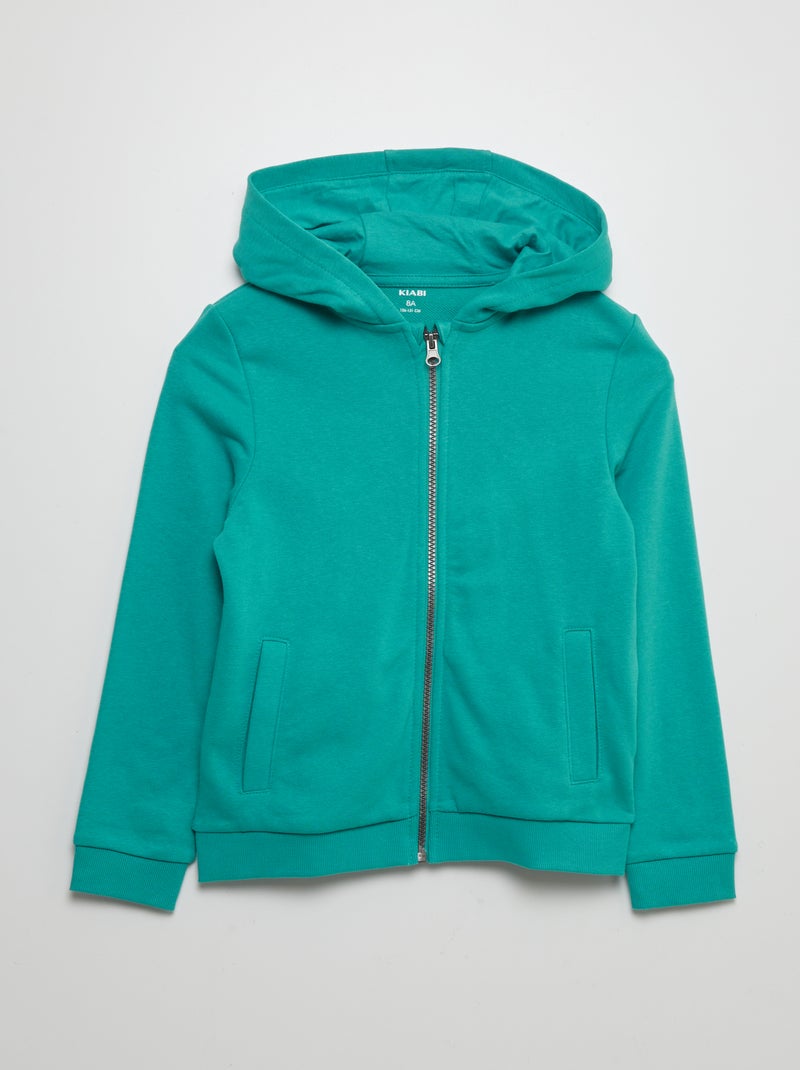 Hoodie met rits blauw - Kiabi