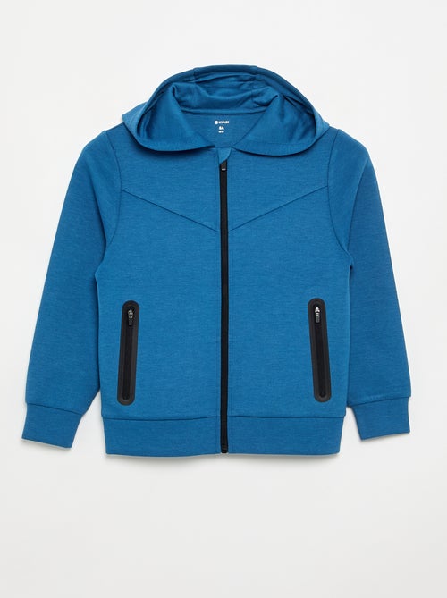 Hoodie met rits en 2 ritszakken - Kiabi Hoodie met rits en 2 ritszakken - Kiabi