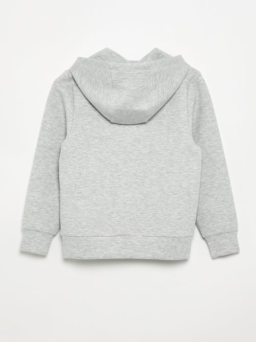 Hoodie met rits en 2 ritszakken - Kiabi