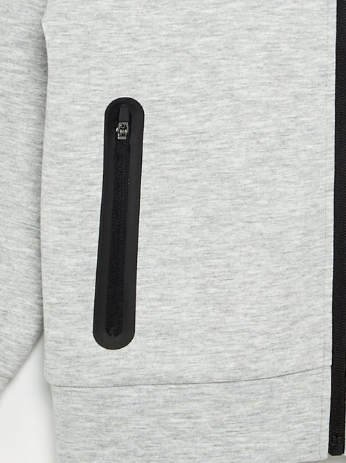 Hoodie met rits en 2 ritszakken - Kiabi