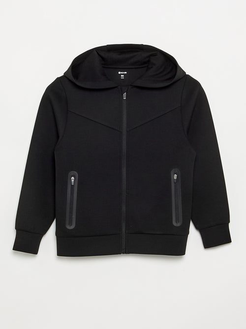 Hoodie met rits en 2 ritszakken - Kiabi