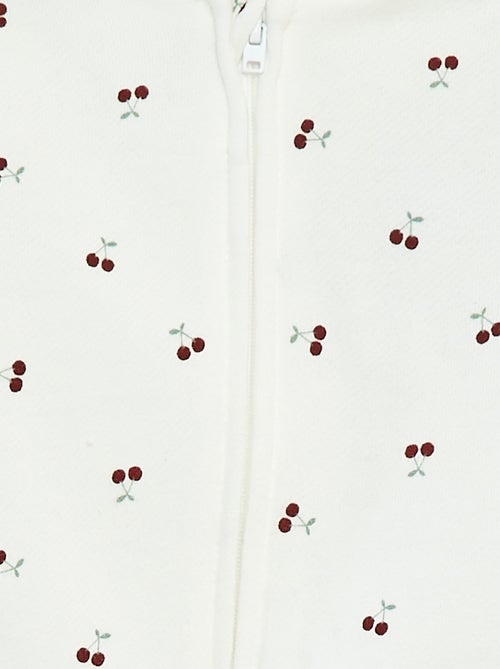 Hoodie met rits en motiefje - Kiabi