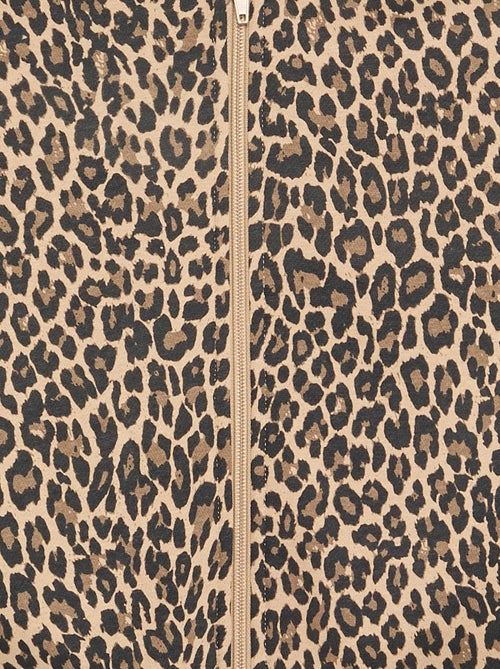 Hoodie met rits en print - Kiabi