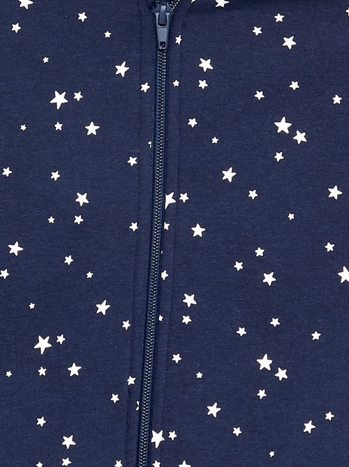 Hoodie met rits en print - Kiabi