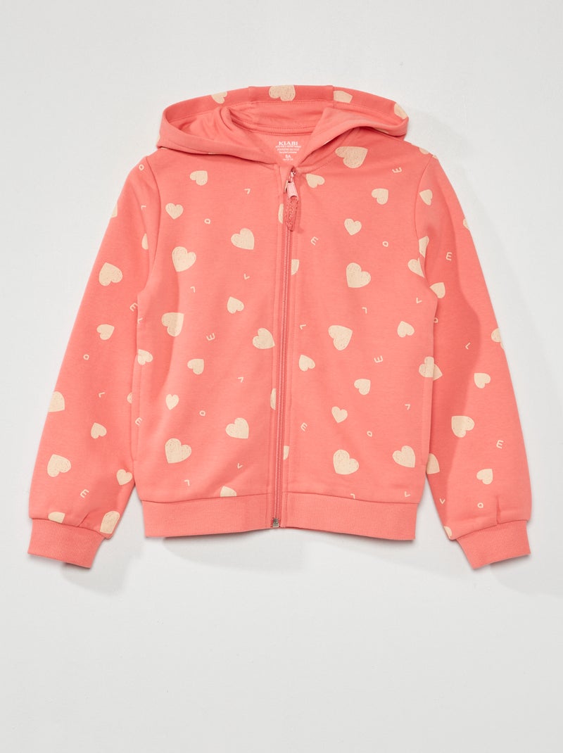 Hoodie met rits ROSE - Kiabi