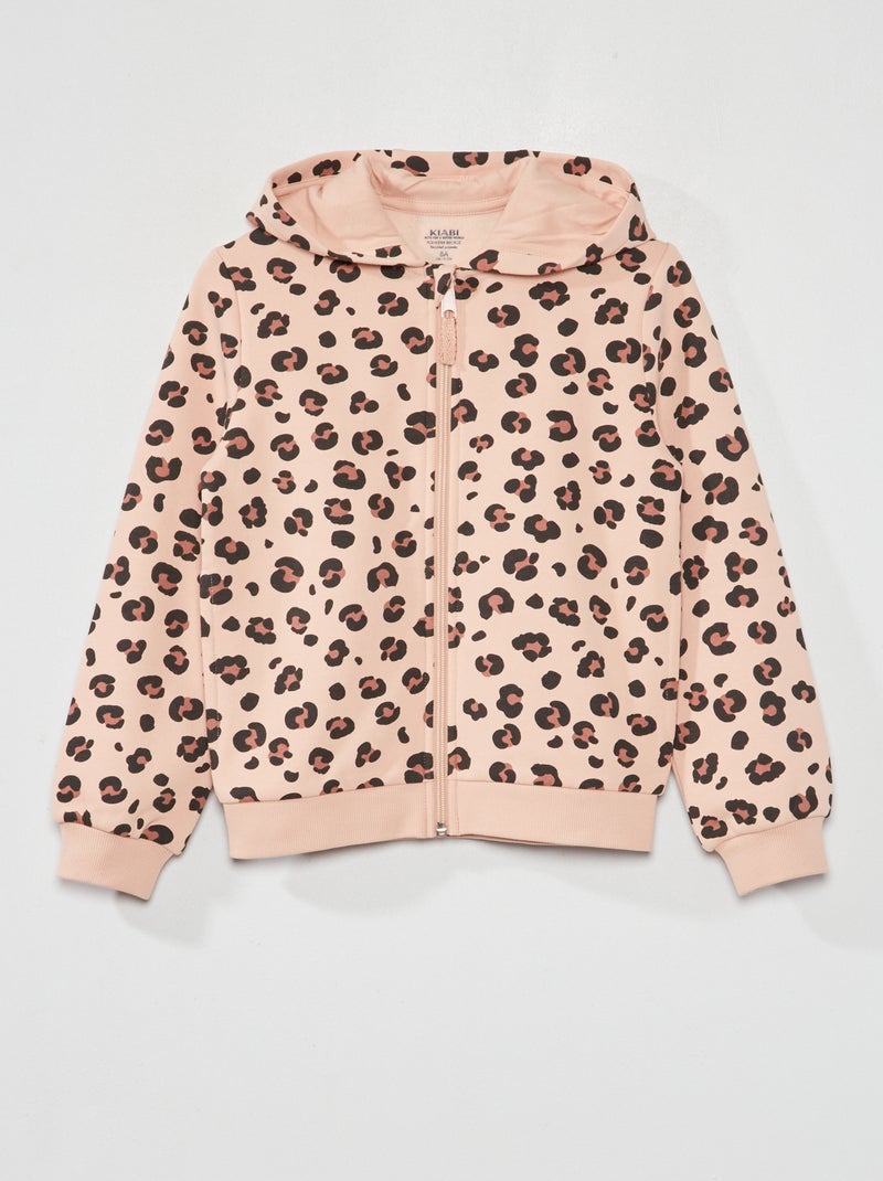 Hoodie met rits ROSE - Kiabi