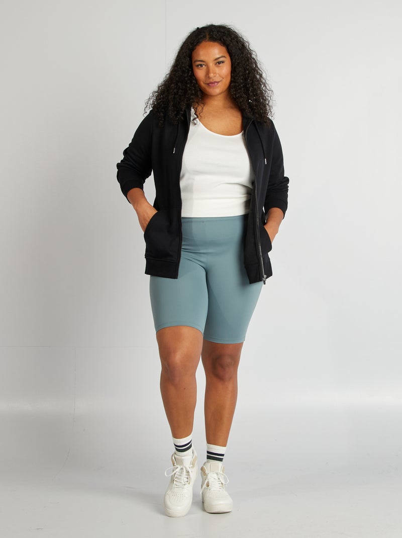 Hoodie met rits zwart - Kiabi