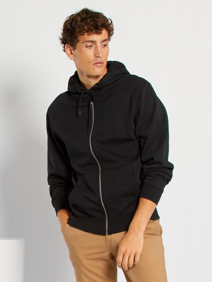 grijze hoodie met rits