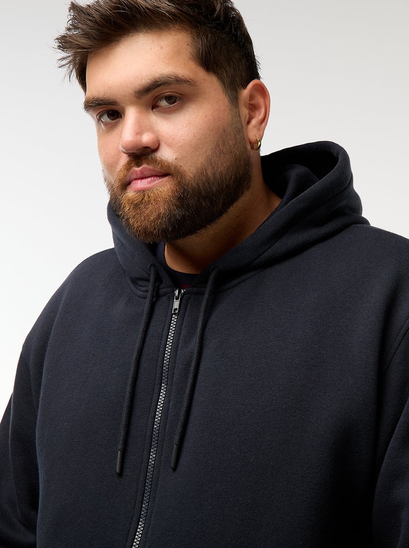 Hoodie met ritssluiting Blauw - Kiabi