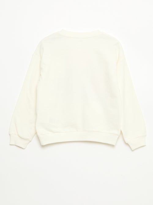 Hoodie met ronde hals 'Hello Kitty & Kuromi' - Kiabi