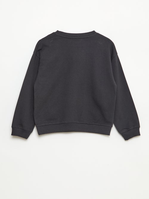 Hoodie met ronde hals 'Hello Kitty & Kuromi' - Kiabi