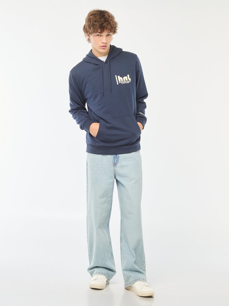 Hoodie met Stranger Things-print voor en achter Blauw - Kiabi