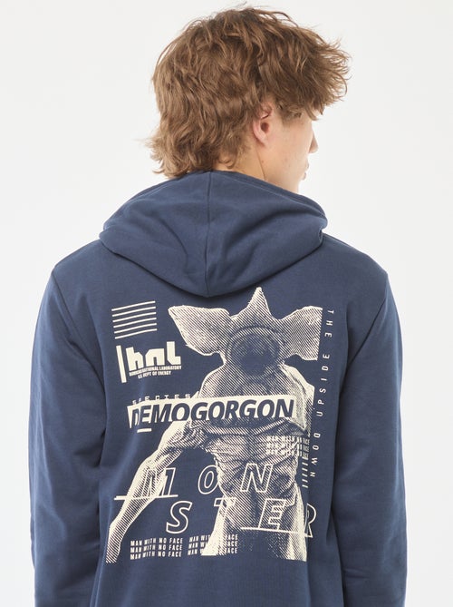 Hoodie met Stranger Things-print voor en achter - Kiabi