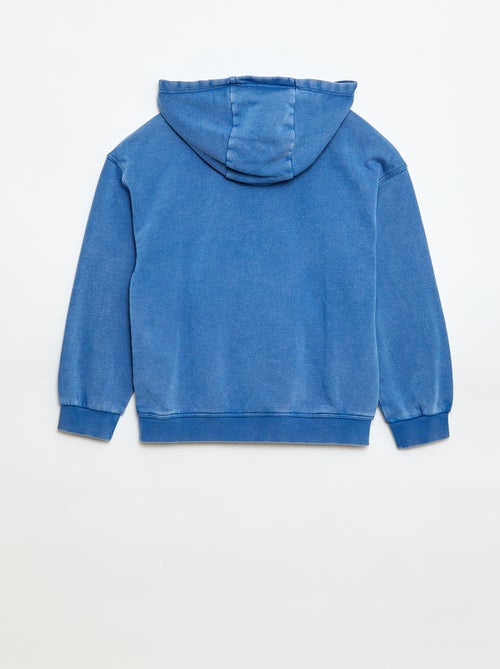 Hoodie met verwassen effect - Kiabi