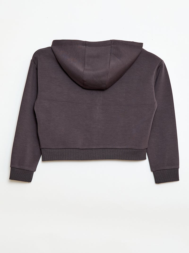 Hoodie met zachte touch Zwart - Kiabi