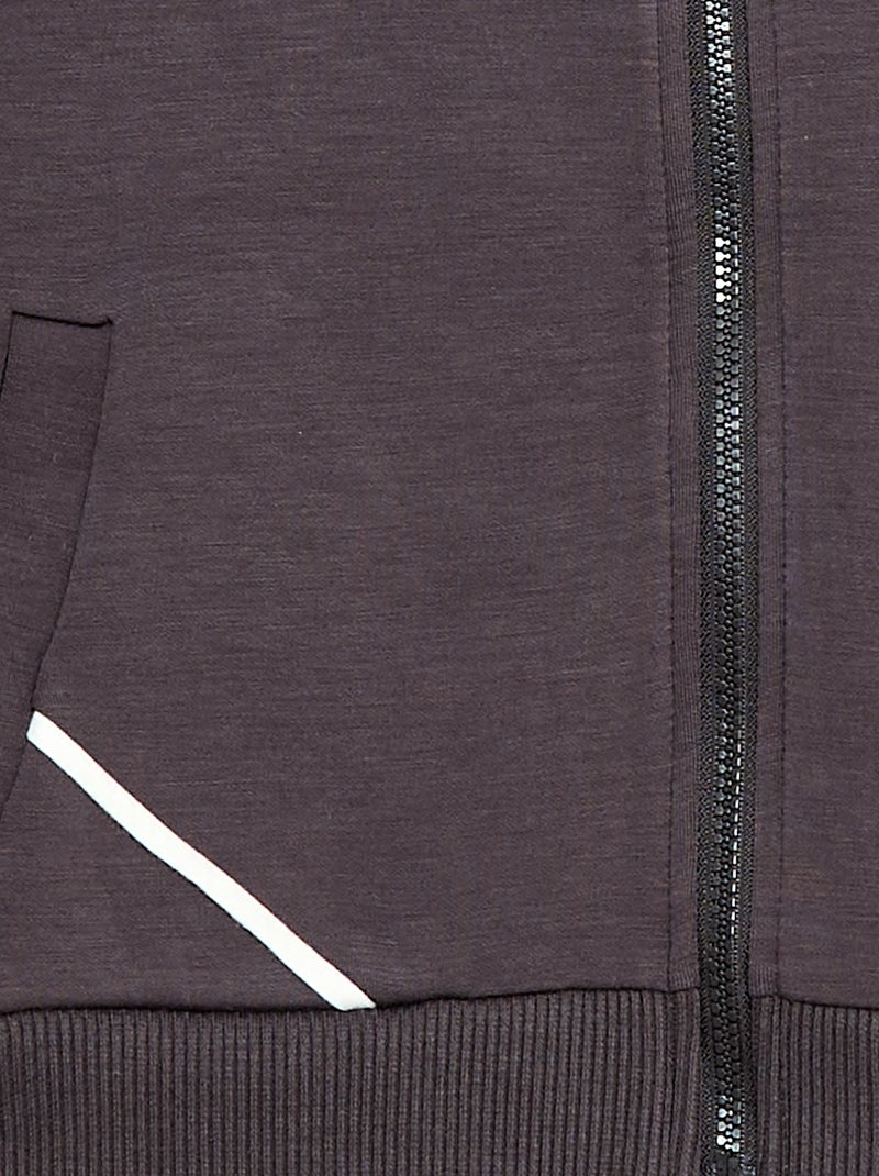Hoodie met zachte touch Zwart - Kiabi
