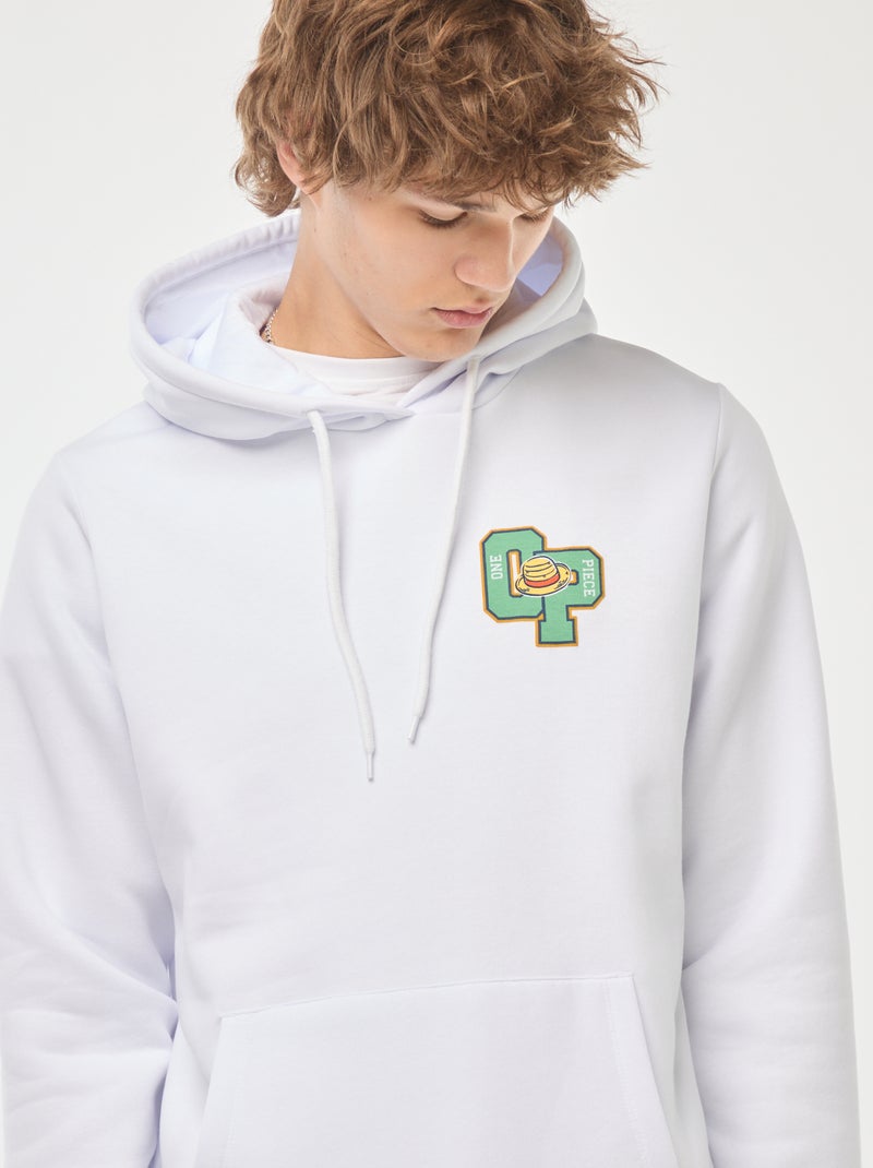 Hoodie 'One Piece' wit - Kiabi