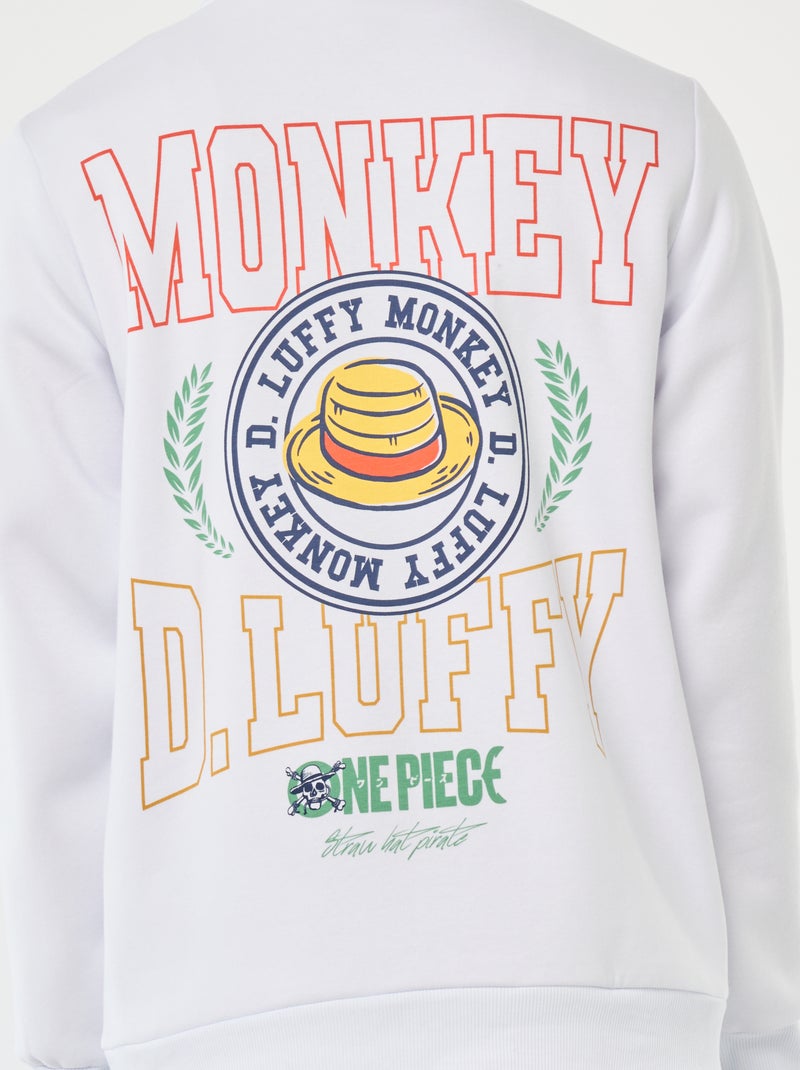 Hoodie 'One Piece' wit - Kiabi