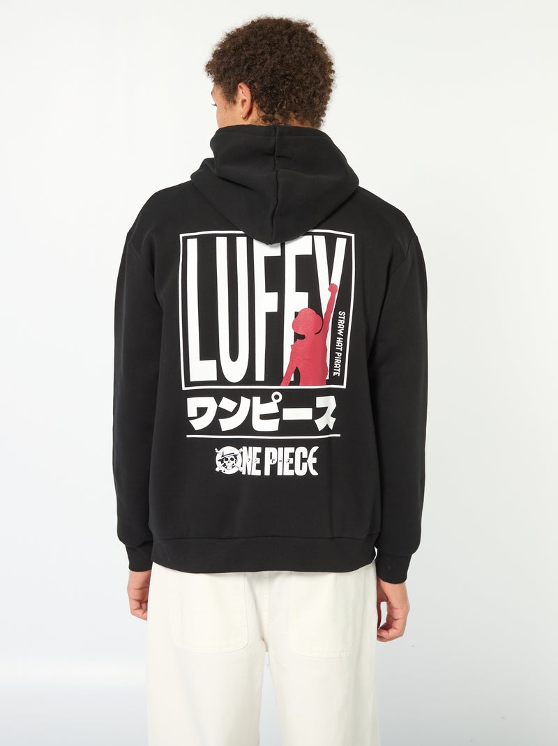 Hoodie 'One Piece' Zwart - Kiabi