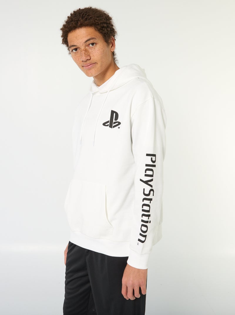 Hoodie 'Playstation' Wit - Kiabi
