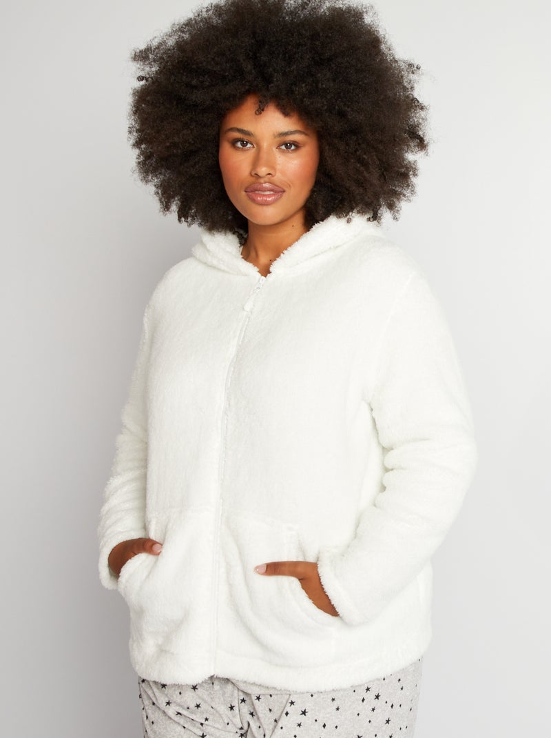 Hoodie sneeuw wit - Kiabi