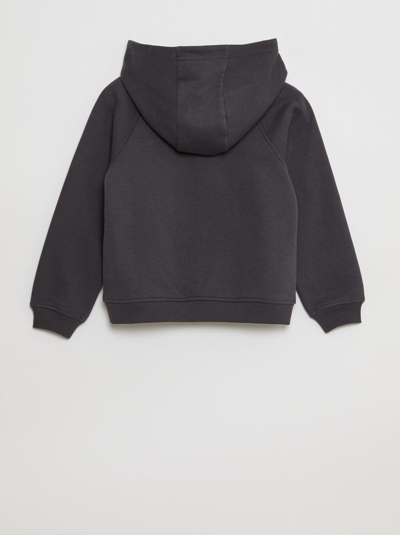 Hoodie 'Stitch' - collectie gemakkelijk aan te trekken Zwart - Kiabi