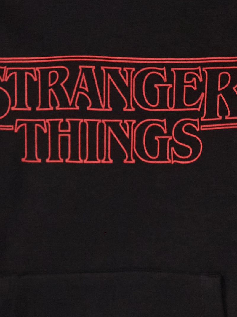 Hoodie 'Stranger Things' zwart - Kiabi