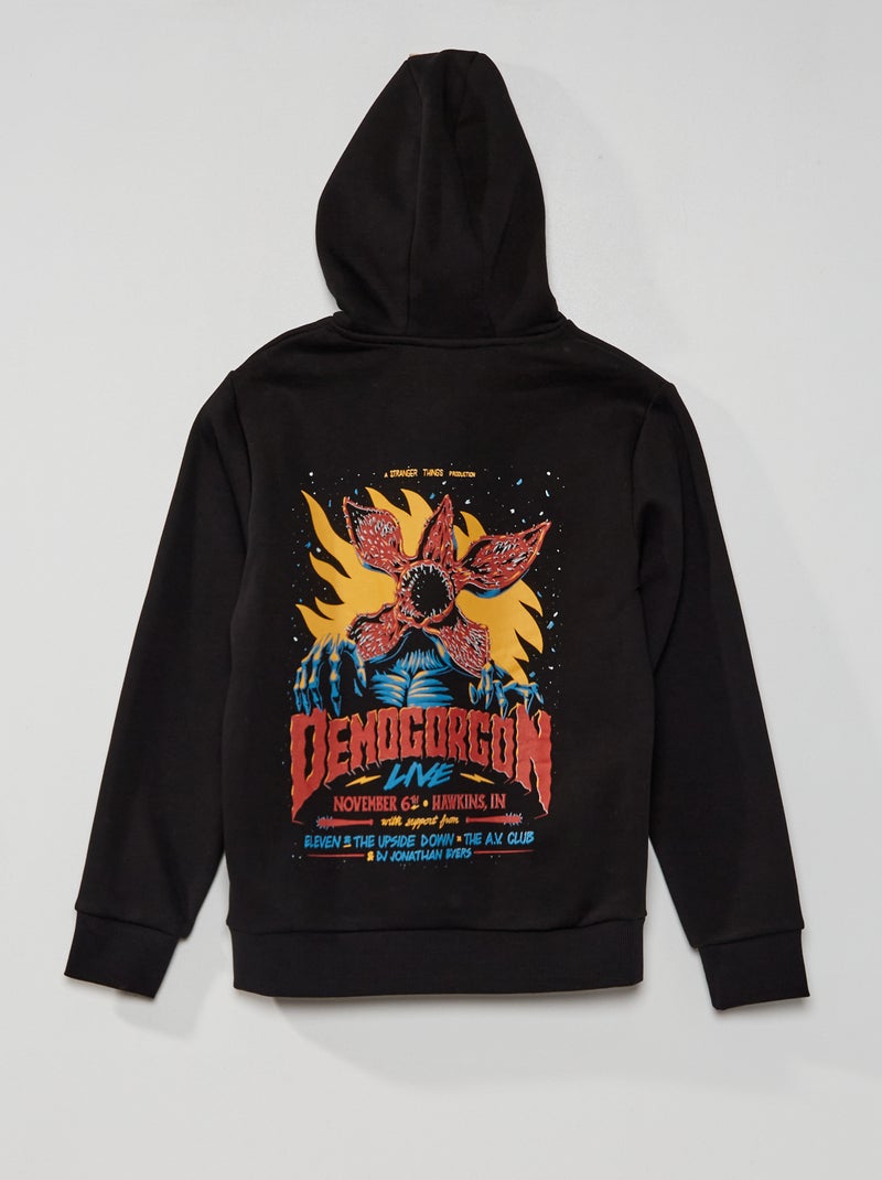Hoodie 'Stranger Things' zwart - Kiabi