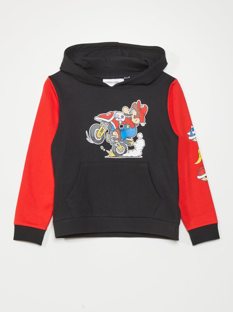 Hoodie 'Super Mario' zwart / rood - Kiabi
