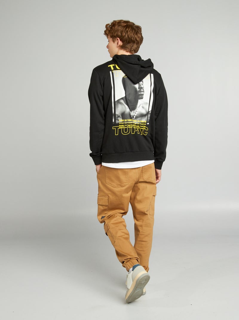 Hoodie 'Tupac' zwart - Kiabi