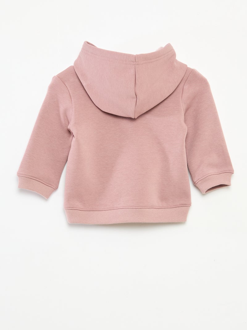 Hoodie van fleece met konijndetail Rose - Kiabi