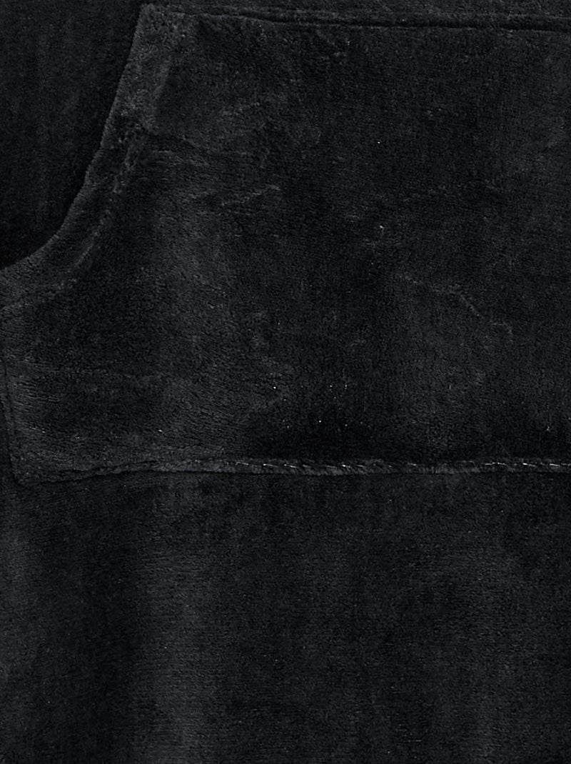 Hoodie van fleece Zwart - Kiabi