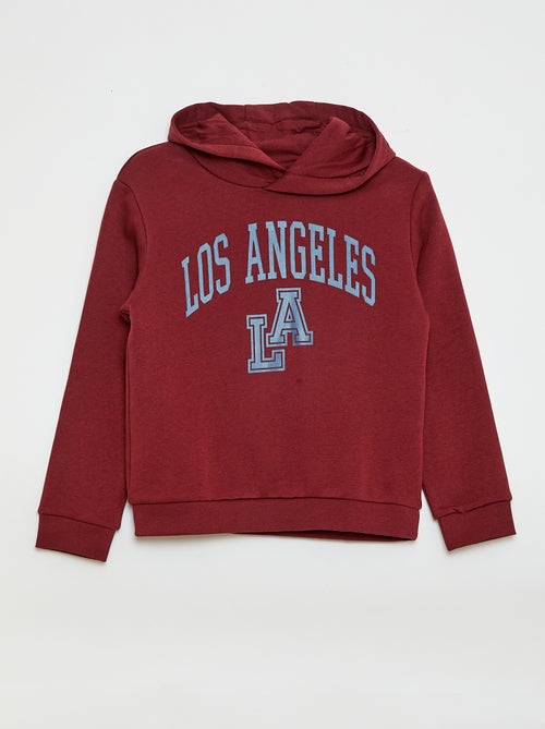 Hoodie van geruwde fleece - Kiabi